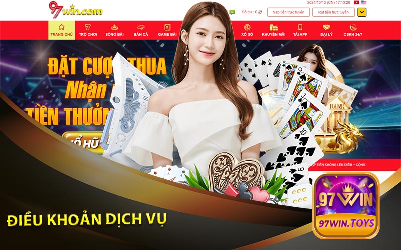 Điều Khoản Dịch Vụ Tại Nhà Cái 97Win