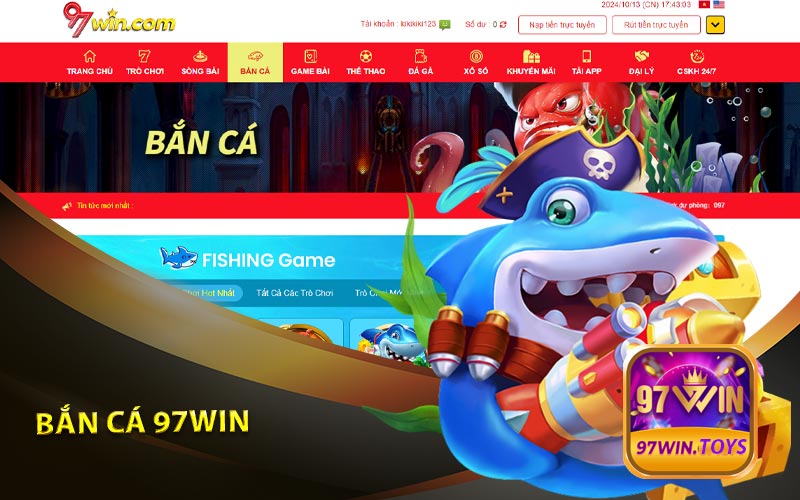 Giới Thiệu Tổng Quan Về Bắn Cá 97Win